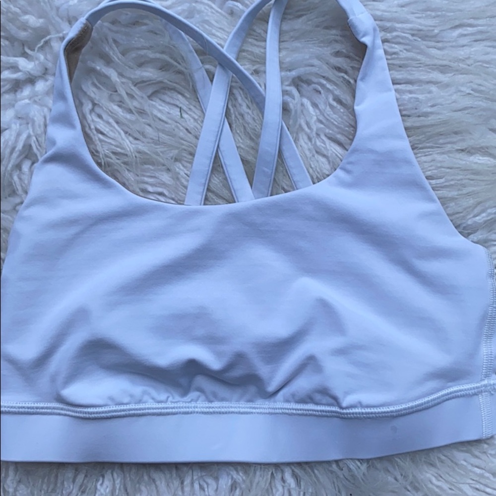 LULULEMON ENERGY  BRA  WHITE  S 4